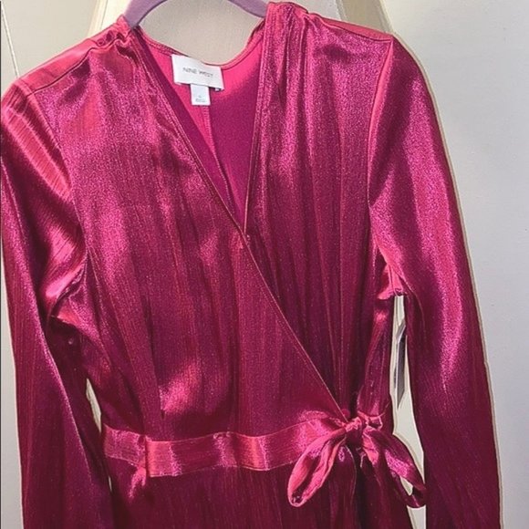 Nine West pink wrap dress new - Picture 1 of 3